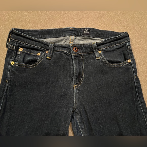 Adriano Goldschmied Dark Blue Full Length Stretch Skinny Jeans - Picture 9 of 11